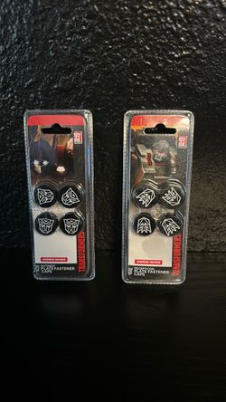Transformers License Plate Fastener Caps Set of 2