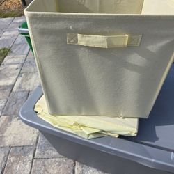 Canvas Storage Bins Brand New