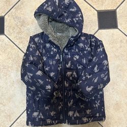 4-5t Boys Winter Jacket Sherpa Lined $12