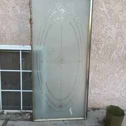 Bathroom glass door
