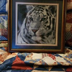 Tiger Black Grey N White Diamond Paintings 
