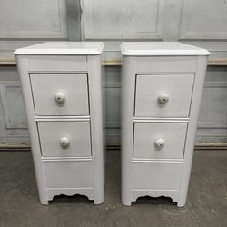 Wood Nightstand Set
