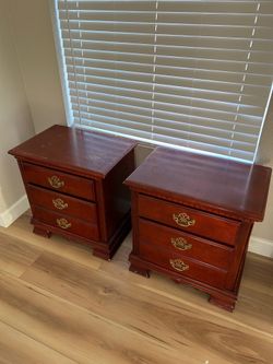 Wood nightstands