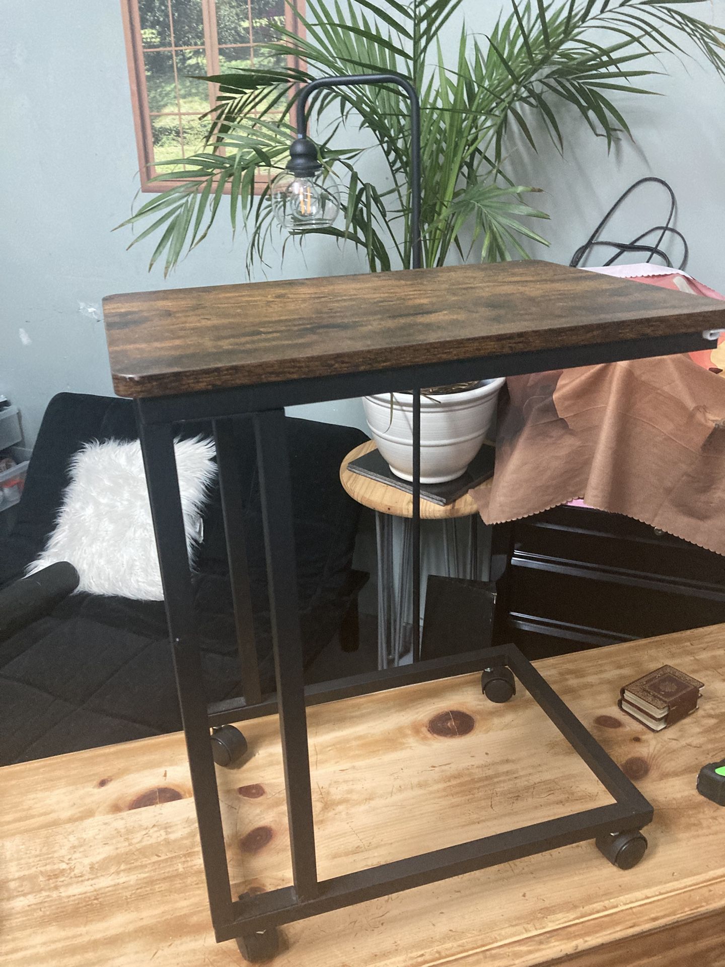 Side Table With Wheels
