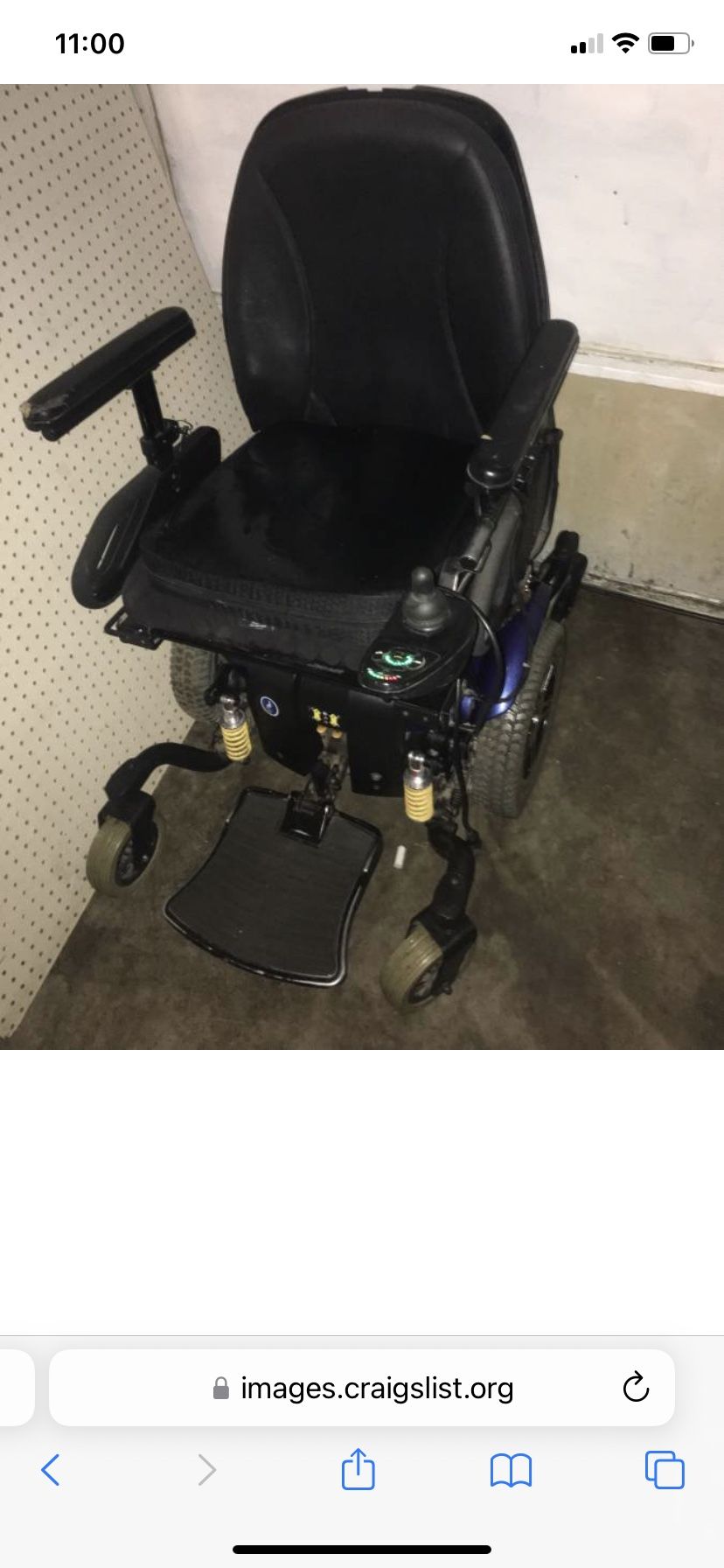 Jazzy Electric Wheel Chair Charger Included
