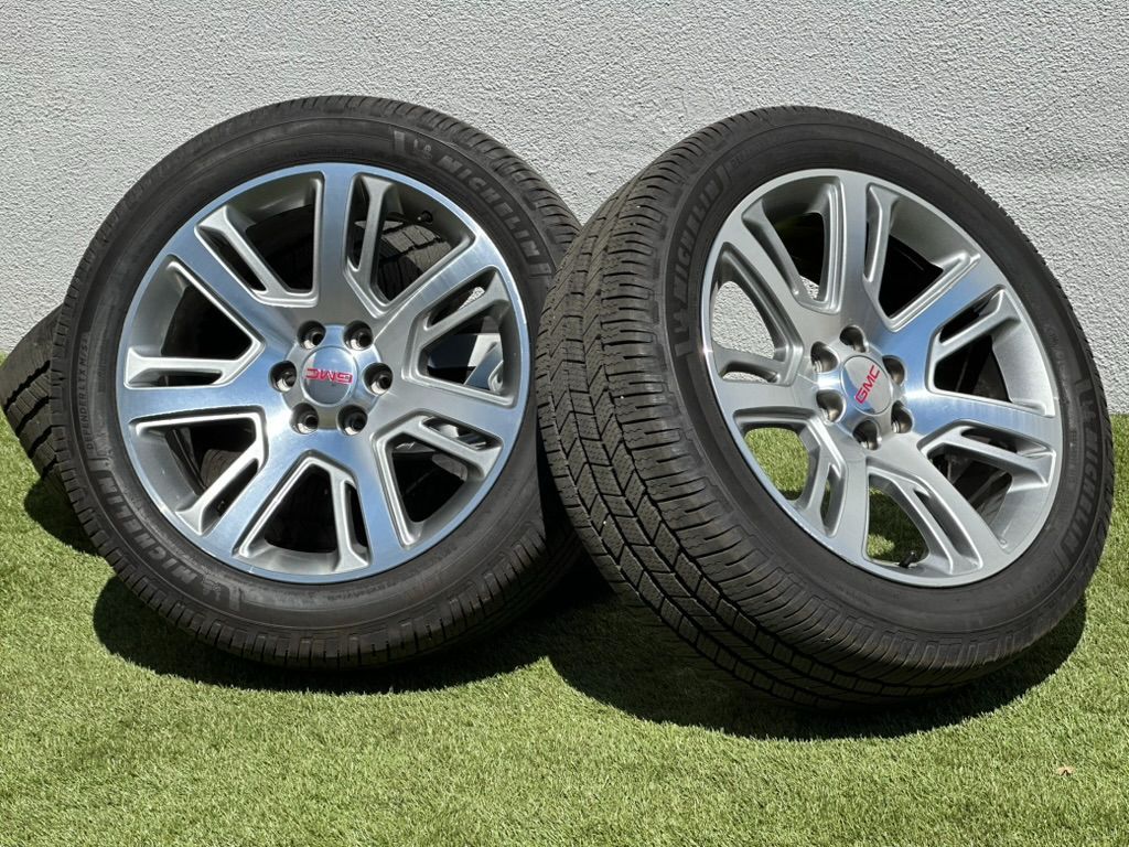 OEM 22” GMC Sierra Wheels Denali Ultimate Chevy Silverado Tahoe rims Yukon tires Escalade Suburban 6x5.5