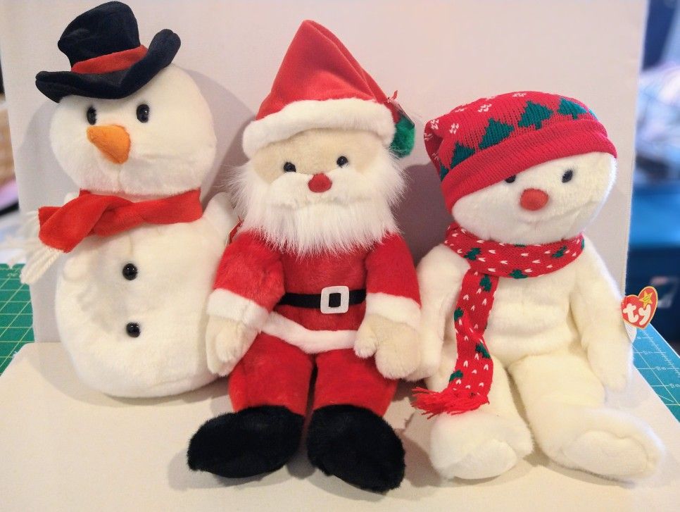 Retired Ty Beanie Buddies--Santa & Friends $15 each