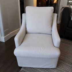 Swivel Accent Chair – Removable Cover & Plush Cushion