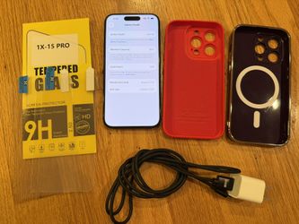 Unlocked Black iPhone 15 128gb 89% Battery Health Mint Condition