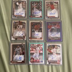 2024-2025 Bowman Chrome , Topps Chrome Autos, Numbered
