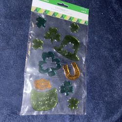 St. Patrick's Day gel clings #holiday #irish #ireland #shamrock #decoration