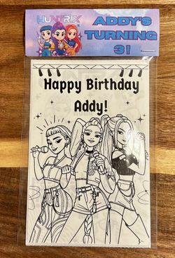 Party Coloring Pages/stickers- Kpop