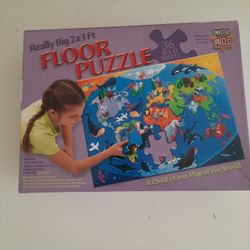 "Master Jigsaw Puzzles Pieces"Really Big 2×3 Ft Floor Puzzle ( A Child's First Map Of the World)