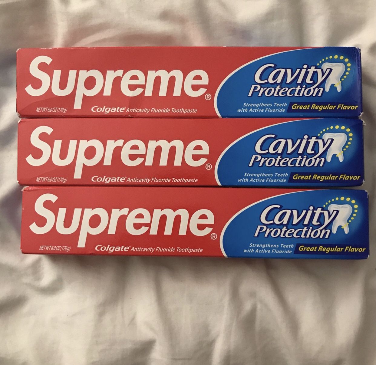 BRAND NEW DEADSTOCK SUPREME COLGATE TOOTH PASTE