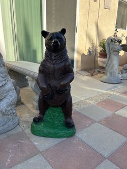 New Bear made out of cement