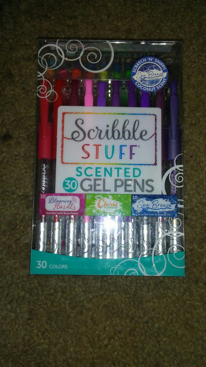Scribble stuff 30 scented gel pens for Sale in Tucson, AZ - OfferUp