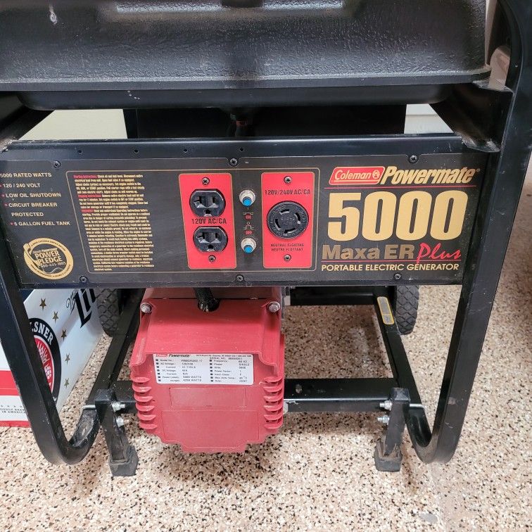 5000 Watt Coleman Generator