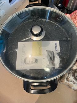 Curtis Stone Dura-Pan 14” Electric Skillet with Lid –