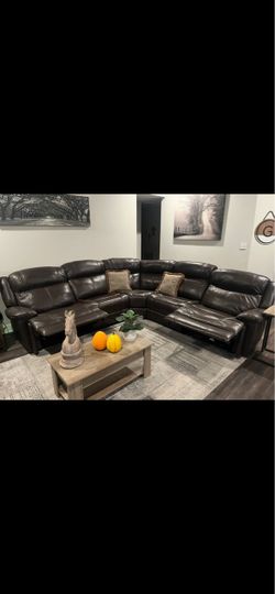 Ashley Leather sectional