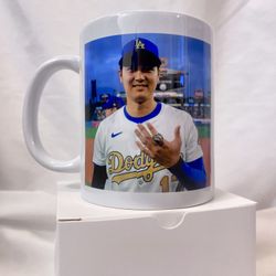 Shohei Ohtani Los Angeles Dodgers World Series Ring Coffee Tea Mug