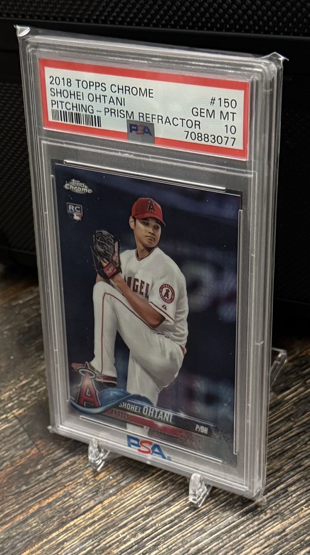 2018 Topps Chrome Shohei Ohtani Prism Refractor PSA 10