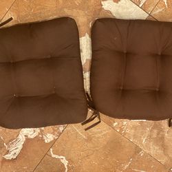 Brown  cushions  for chairs 4 for $10