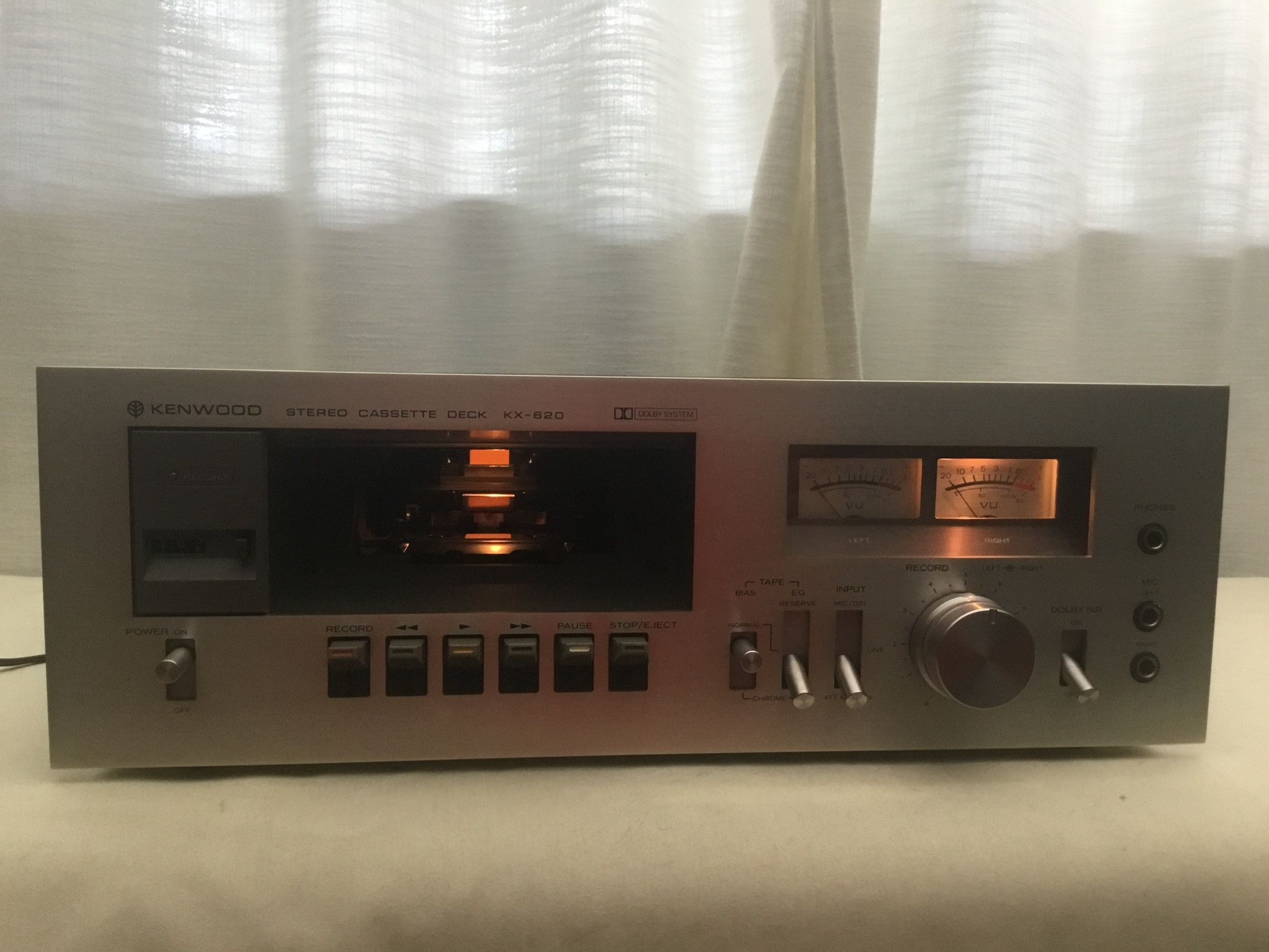 Kenwood KX 620  Cassette Tape Deck Vintage 1976 Read Description 