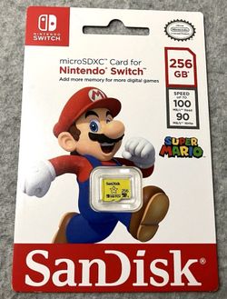 SanDisk 256GB microSDXC Card for Nintendo Switch