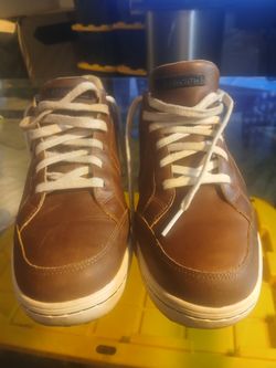 Ashworth Men's Spikeless water Resistant Brown Leather Golf Size 13