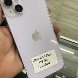 iPhone 14 Plus Unlocked. Cash Or $50 W Approval 
