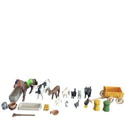 Playmobil Advent Calendar 4151 Christmas Animals Bucket Wagon Broom Vintage 2004