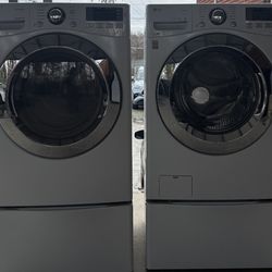 Lg Front Load Washer and Dryer (We Deliver)