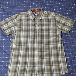 Men's The North Face Pearl button Short Sleeve Plaid Shirt