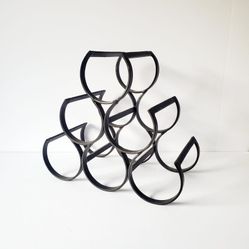 Black Iron Vintage Wine Glass Rack 