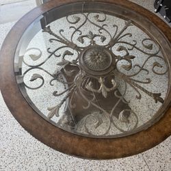 Iron And Wood Coffee Table
