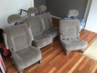 Rear seats from a 2000 Toyota Siena mini van