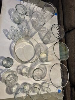 Floral clear vases