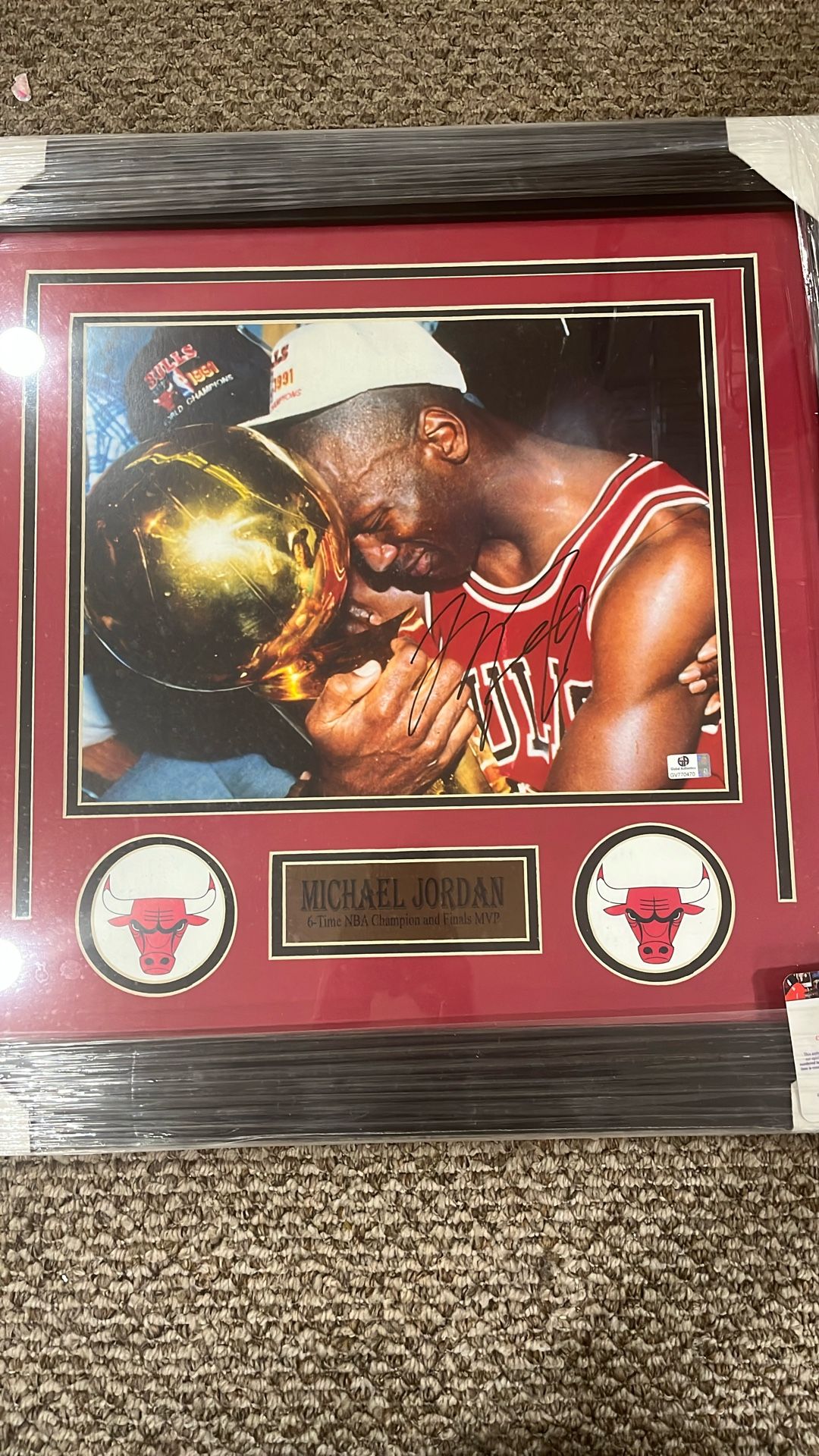 Signed Micheal Jordan Picture