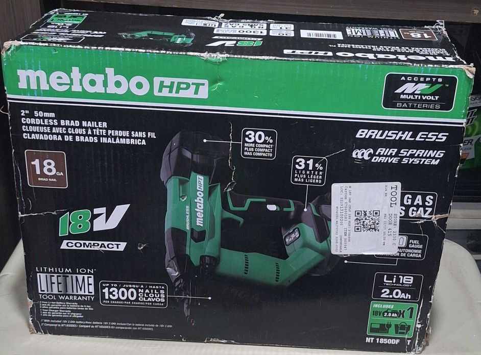 Metabo Htp 2" 50mm Cordless Brad Nailer