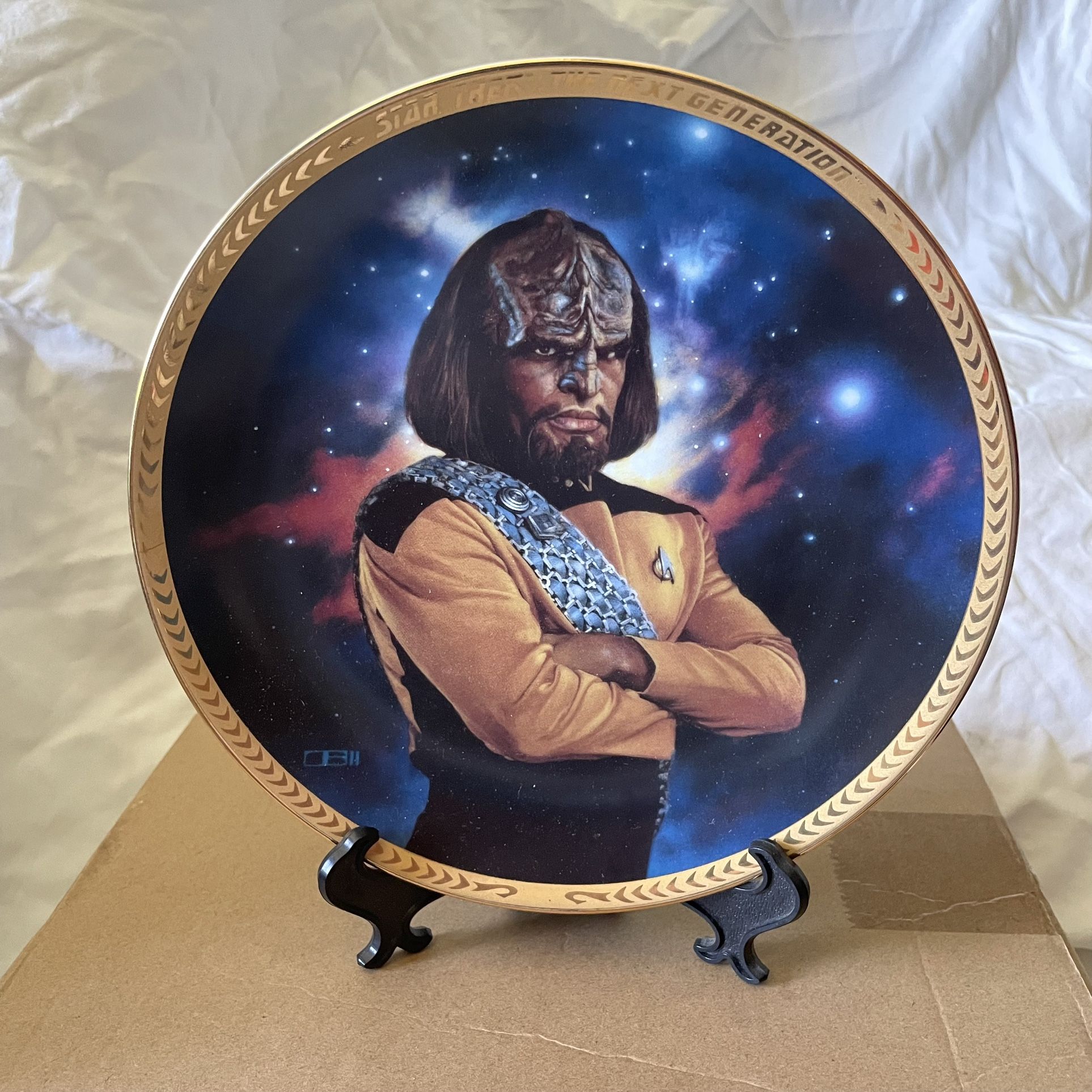 Lieutenant Worf Star Trek The Next Generation Hamilton Plate