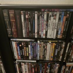 530 Movies + Black Blu-Ray/DVD Shelving