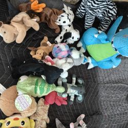 Vintage Beanie Baby TY Assorted Plush Toys 
