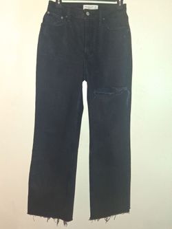 Abercrombie & Fitch Black Distressed Jeans