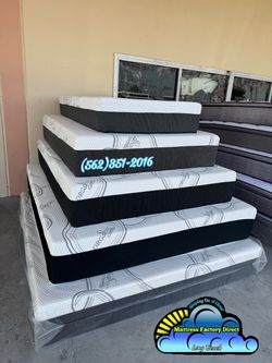 Queen memory foam mattress and Boxspring bed set Colchon y tambor