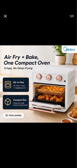 Midea Neo Air Fryer Toaster Oven Combo, 12.7 Quarts, Stainless Steel