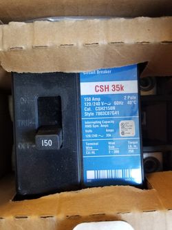 Cutler - Hammer 150 amp breaker new in box