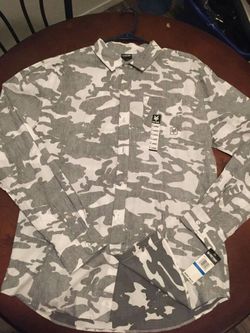 Zoo York camo button-up shirt