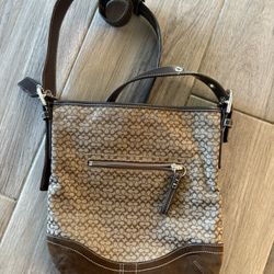 Coach Vintage Signature Suede Bag 