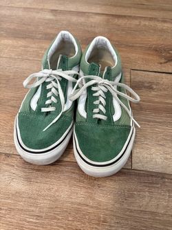 Vans Old Skool Green Suede Sneakers