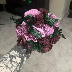 Brand New Wood Wedding Flowers 